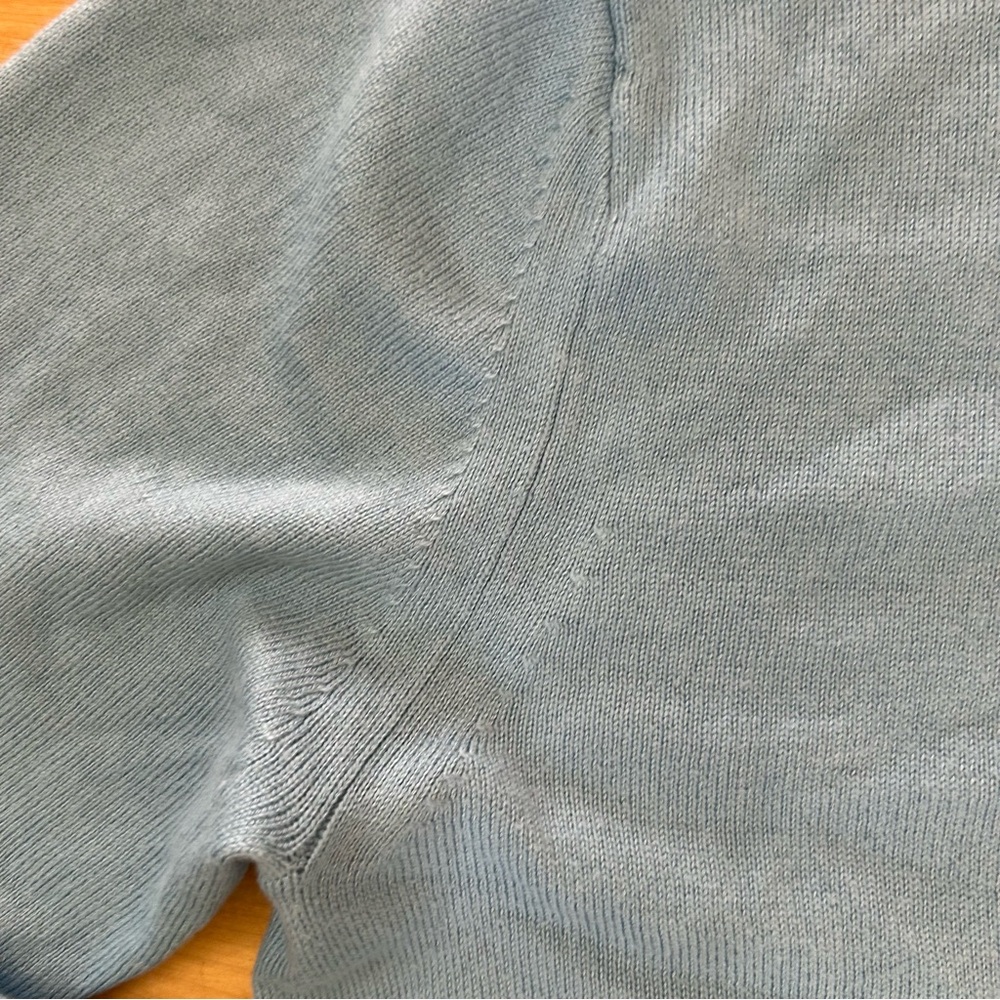 Banana Republic Sweater Blue Men’s TSITP silk cashmere blend crew neck XL - Picture 7 of 9
